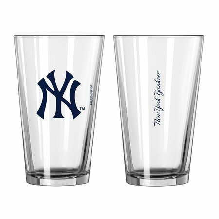 LOGO BRANDS New York Yankees 16oz Gameday Pint Glass 520-G16P-1